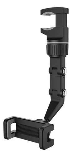 Soporte Universal Para Celular Espejo Clip Holder 360º Color Negro