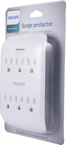 Protector De Corriente Contra Sobretensiones Philips Nuevo