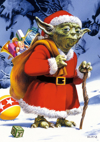 Star Wars - Holiday Yoda - Rompecabezas De 300 Piezas Grande