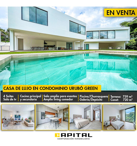 Hermosa Casa En Venta En Condominio Urubo Green