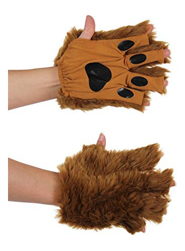 Brown Dog Cat Bear Fingerless Costume Paws Para Adultos Por 