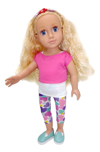Witty Girls Calza Corazon Remera Ropa Muñecas 45 Cm/18 PuLG