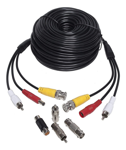 Cable De Audio Y Video Para Camara De Seguridad - 100 Pies