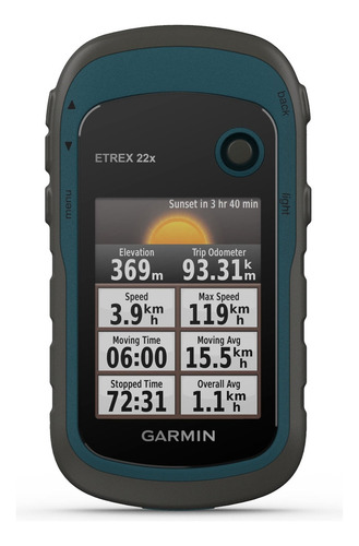 Gps Portátil Garmin Etrex 22x Mapa Topo Roteavel America Sul Azul-marinho