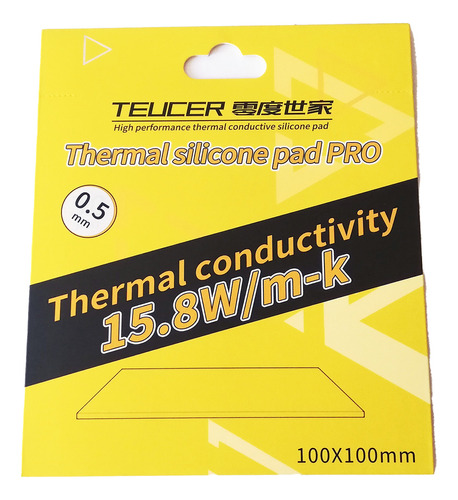 Thermal Pad Teucer 100x100x0.5mm Alto Rendimiento