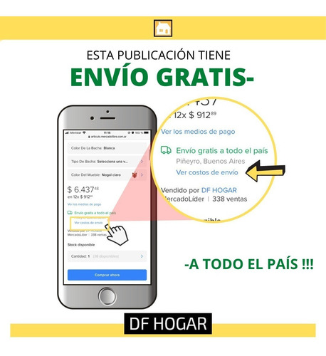 Imagen 5 de 8 de Grifería Cuadrada Alta 30cm Baño