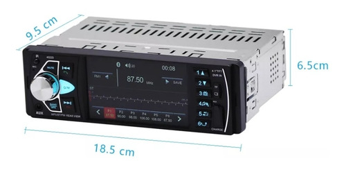 Radio Multimedia 1 Din Pantalla 4.1 Bluetooth Cámara Reversa