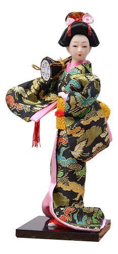 Muñeca Japonesa Geisha Kimono, Muñeca Oriental Decorativa