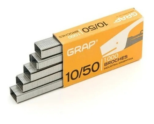 20 Cajas De Broches Grap Para Abrochadora 10/50 X1000
