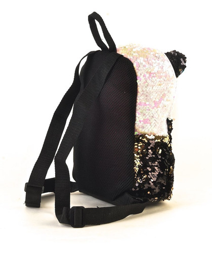Imagen 2 de 2 de Mochila Ty Espalda Panda Con Lentejuelas 25cm Original