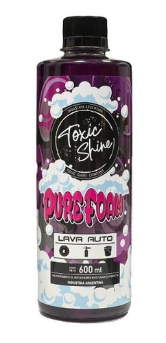 Toxic Shine Pure Foam Shampoo Neutro De Espuma Activa 600cc