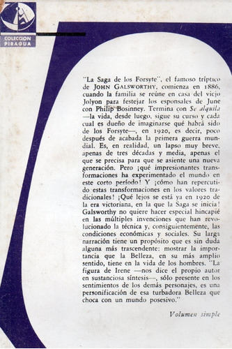 Imagen 2 de 2 de Se Alquila - John Galsworthy - Nuevo