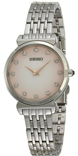 Reloj Seiko Analogo Para Mujer 30mm, Pulsera De Acero