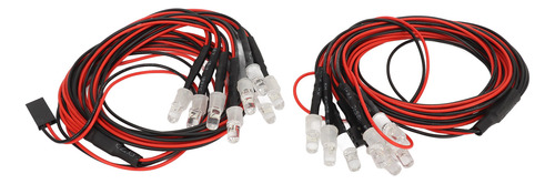 Kit De Iluminación Rc De 8 Led, Juego De 2 Luces De Coche Un
