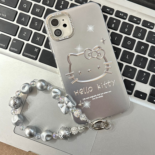 Funda Premium Silver Diseño Hello Kitty Para iPhone 11