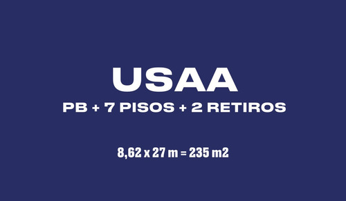 Lote Simple Frente . Usaa . 1.457 M² Vendibles . Acepta Canje X M² . Villa Crespo
