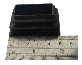 Regatón Rectangular Para Perfiles 30x50 Pack 25 Unid.