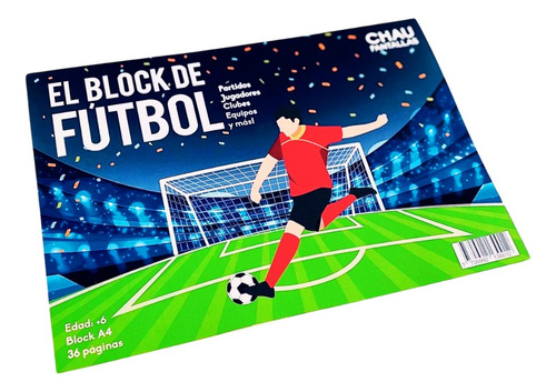 Libro Block De Futbol Partidos - Chau Pantallas