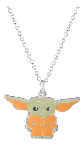 Collar Disney Star Wars El Mandaloriano El Niño Plata/g