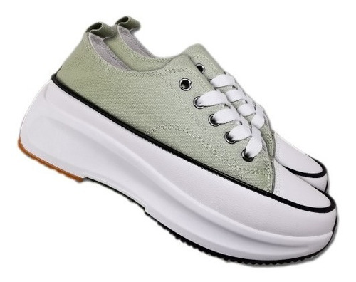 Zapatilla Mujer Estilo Bote Green 1008 - Zapatillaschile 