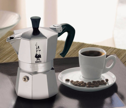 Cafeteira portátil Bialetti Moka Express 3 tazas manual prata-facto italiana