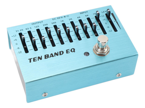 Mini Equalizador De Baixo De Bloco Único Com Pedal De Guitar