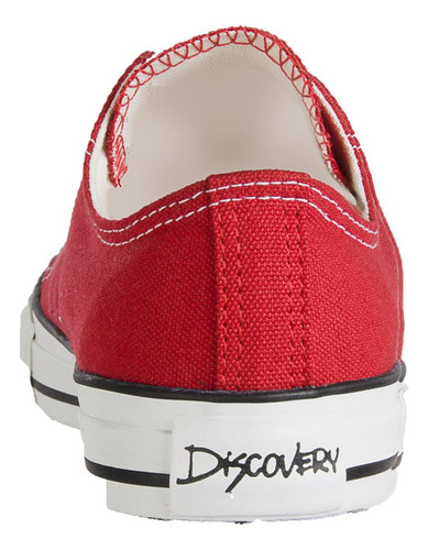 Imagen 3 de 8 de Tenis Discovery Bajo Rojo Unisex Croydon
