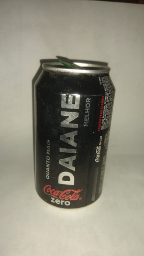 Daiane - Lata Coca Cola Zero Vazia Com Nome Coleção 