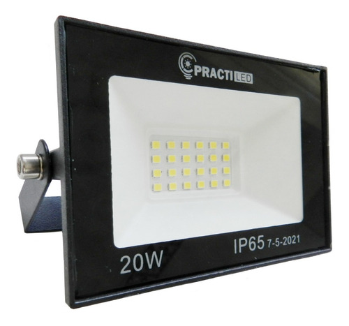 Reflector Proyector Led 20w Slim Practiled 1400lm Luz Fria