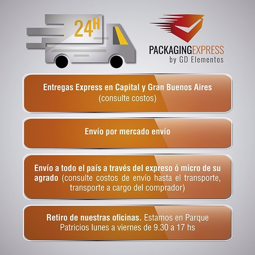 Cajas Para Facturas Una Docena Delivery Pack X 100 Unidades