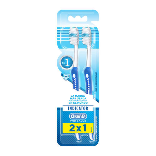 Imagen 1 de 2 de Cepillo dental Oral-B Indicator pack x 2 unidades