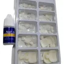 Comprar Uñas Postizas Para Pies X 100 Unidades + Pegamento