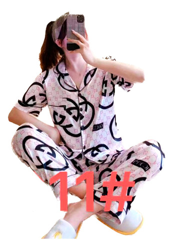 Pijama Para Mujer De Satín / Cómoda Para Dormir / Gucci