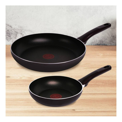 Juego De Sartenes T-fal 2 Pzas Libre De Pfoa 20 Y 28 Cm