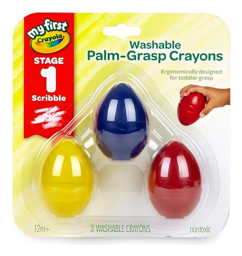 Crayón de huevo lavable Crayola con forma de huevo