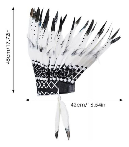 Sombrero De Plumas De Jefe Indio Nativo Americano 2025