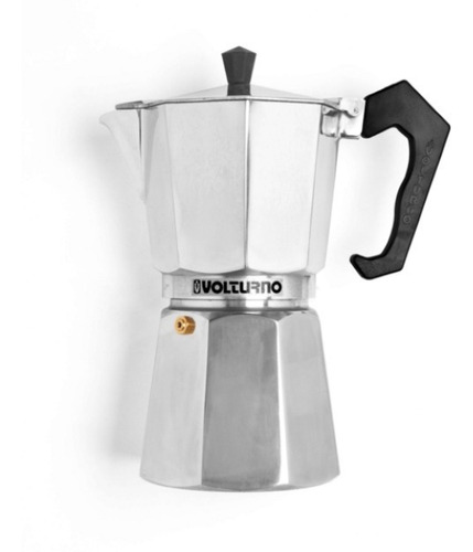 Cafetera Volturno Clásica 9 Pocillo Manual Aluminio Italiana