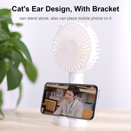 Miniventilador Portátil Recargable De 3 Usb Con Interruptor