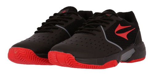 Imagen 3 de 7 de Zapatillas Topper Padel Hombre Tpadel Negro-rojo Cli
