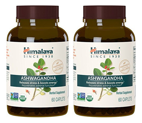 Himalaya Organic Ashwagandha, Suministro Para 120 Días, Sup