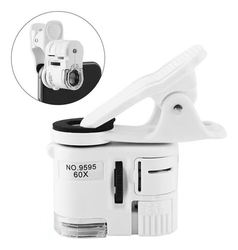Universal Microscopio With Clip For Lupa Led Joyería De 60