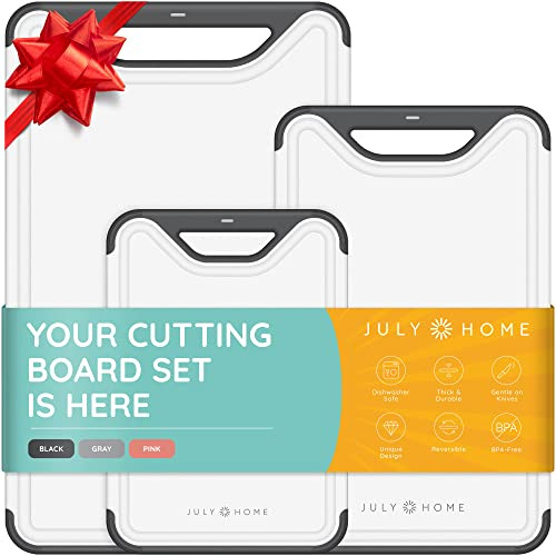 Cutting Boards For Kitchen - Plastic Cutting Board Set ...