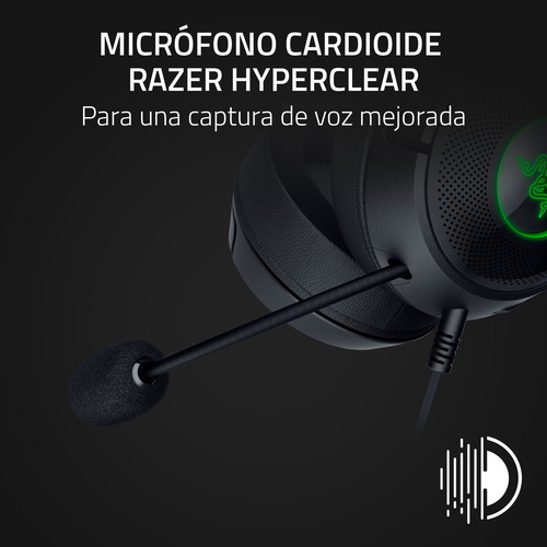 Razer Kraken Kitty V2 - Usb Headset With Rgb Kitty Ears Bl