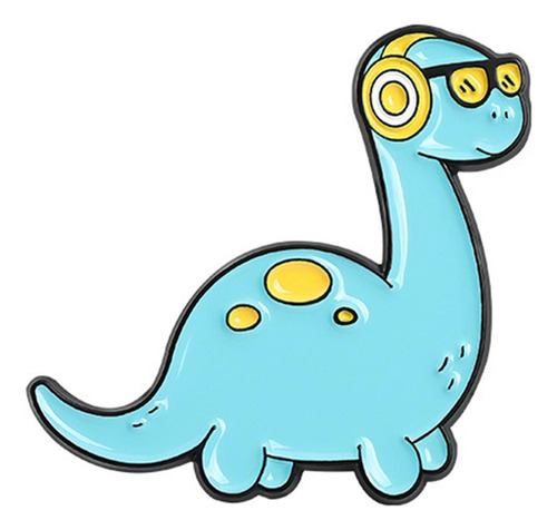 De 6 Alfileres De Esmalte De Dinosaurio Insignias Coloridas