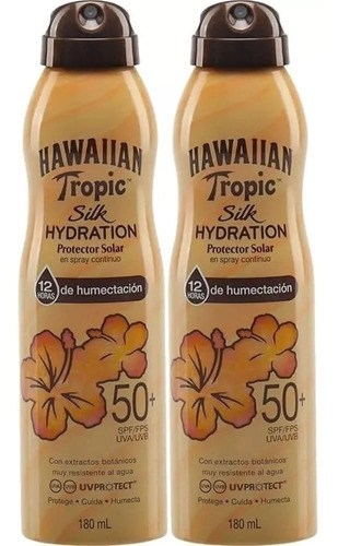Hawaiian Tropic Silk Hydration Protetor Spf50+ 180ml Pack