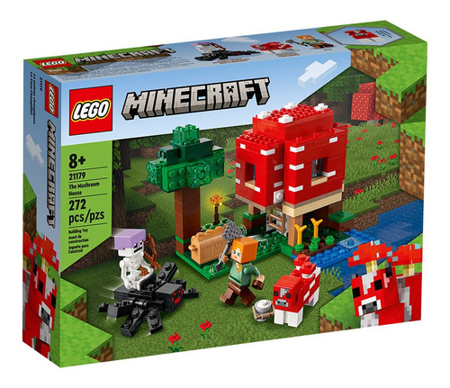 Lego Minecraft La Casa-champiñón 21179 Cantidad Piezas 272