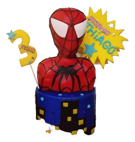 Adorno De Spiderman Con Base Falsa