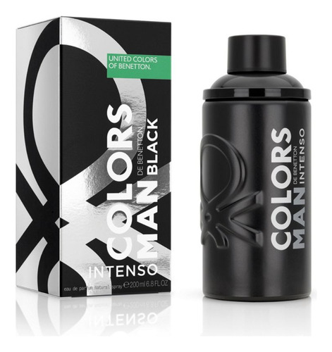 Perfume Benetton Colors Man Black Intenso Para Hombre 200ml