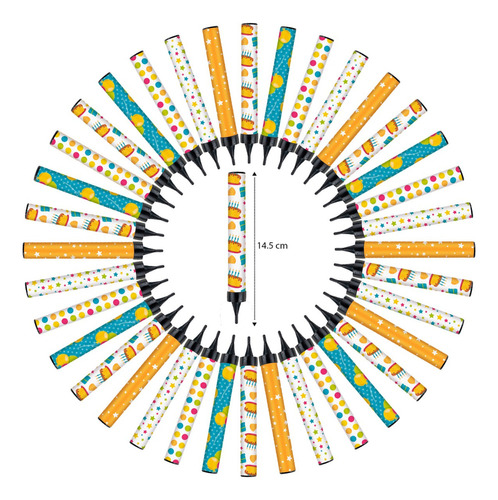 25 Pzas. Vela Mágica De 14.5cm Fiesta 2 Chispa Fría