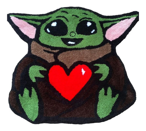 Alfombra Baby Yoda 2 Personalizada Tufting - Barba Rugs